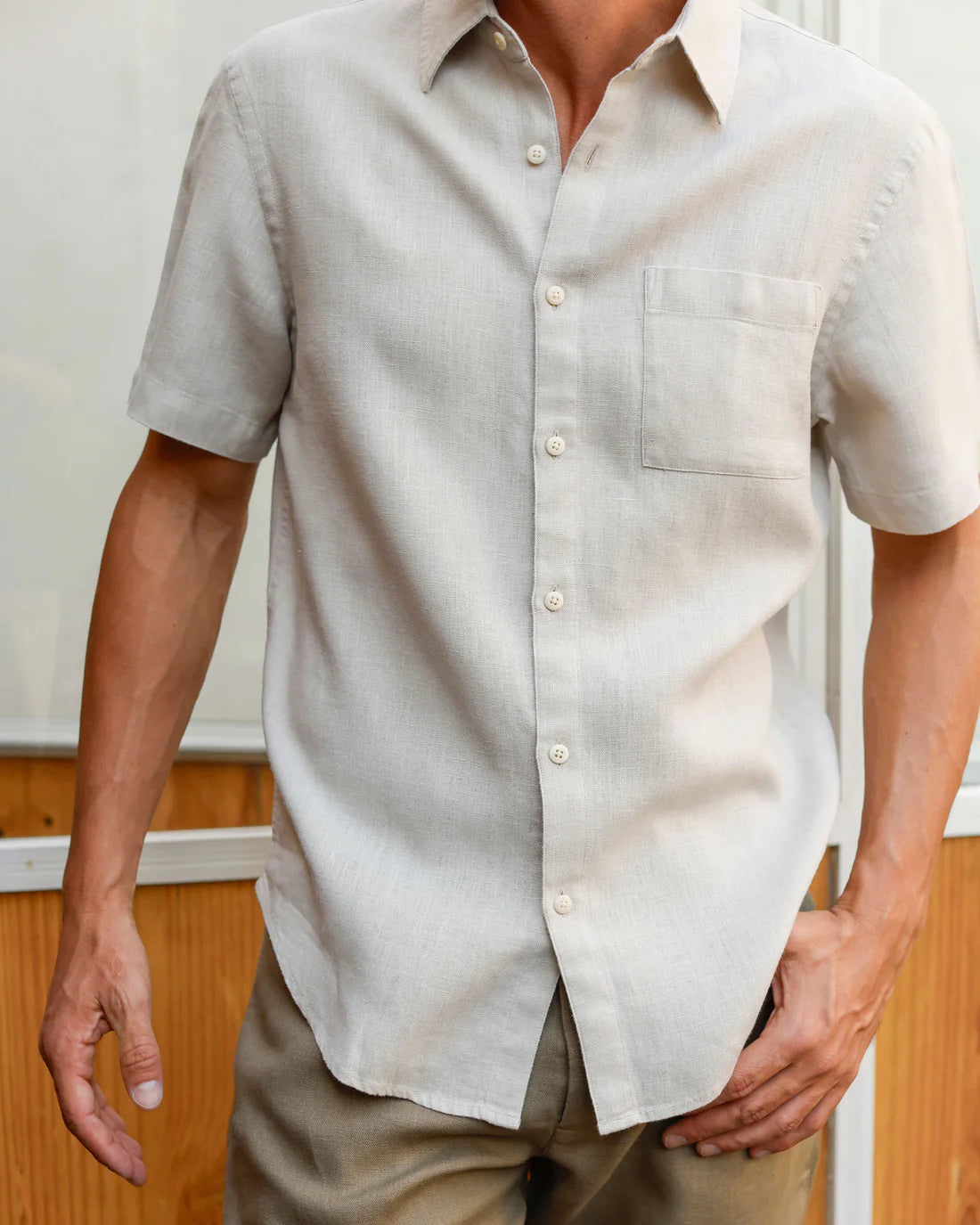 Alex Crane Ola Shirt - Bone