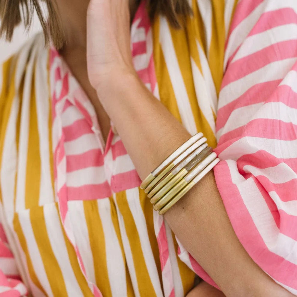 Sunshine Tienda - METALLIC GOLD MIX BANGLE SET