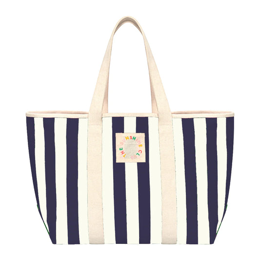 Sunshine Tienda Navy Stripe Tote