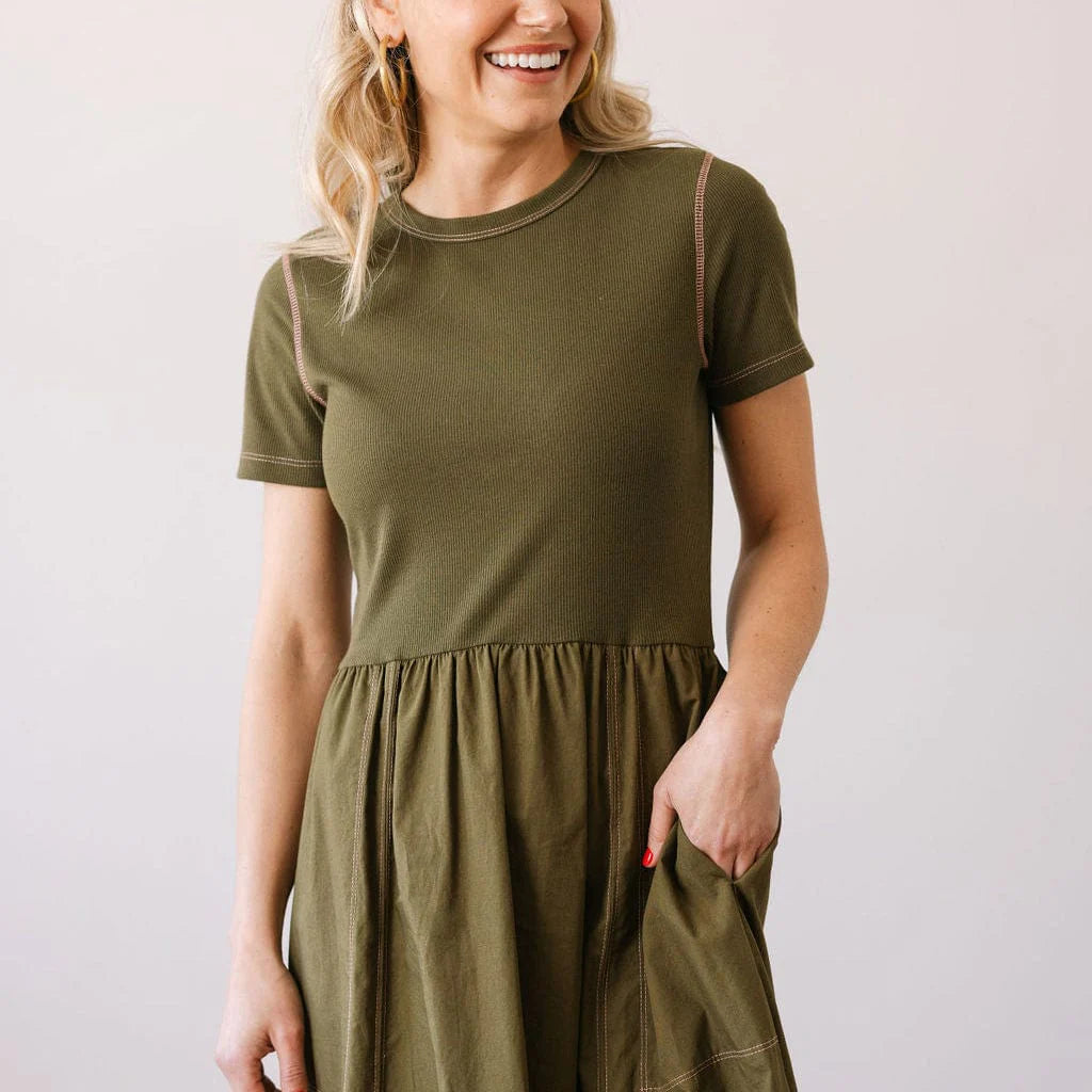 Sunshine Tienda Noa Dress - Olive