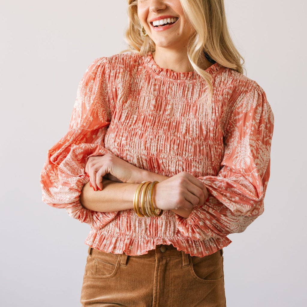 Sunshine Tienda Hali Top - Rose Gilded Palm