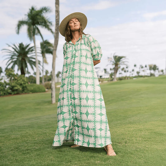 Sunshine Tienda Oasis Dress - Viridian Tile
