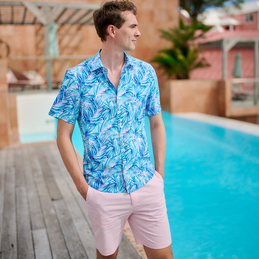 TABS Men's Short Sleeve Performance Shirt - Palms
