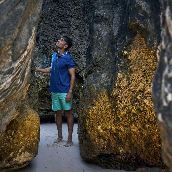 Men's Five-Star Stretch Bermudas - Lagoon Green