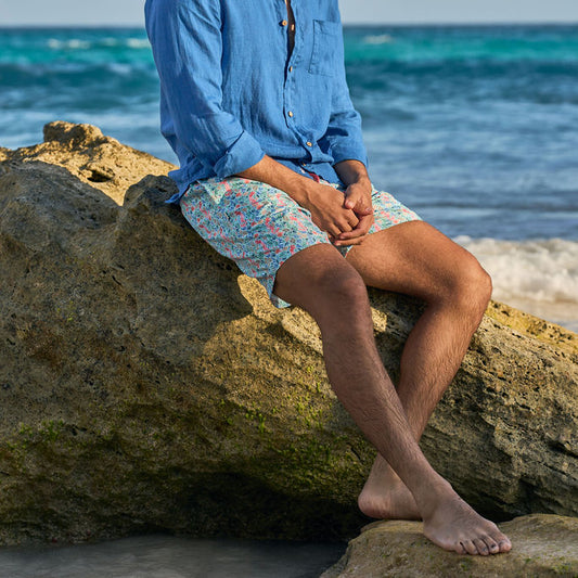 Men's ♻️ Elastic Swim Short - Song of the Sea