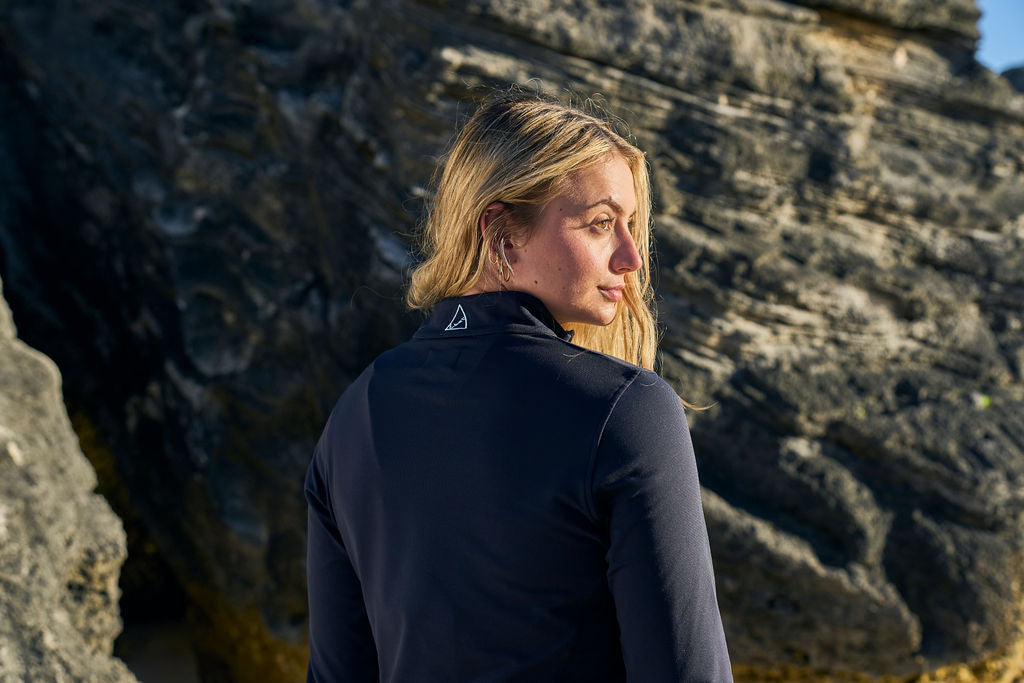 TABS Women's 1/4 Zip Pullover - Royal Navy Dockyard
